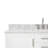 55 " W Freestanding Standard Free Standing 1 Single Vanity Bathroom Vanity With Carrara Marble Top-85364395