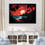 Coucher de soleil rouge audacieux paysage - coucher de soleil côtier, art mural-502344585-502344582