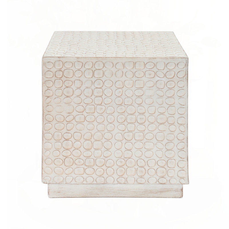 Outdoor Side Table, Antique Brown
