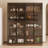 Dining Storage Cabinet with light and glass doors-649212601