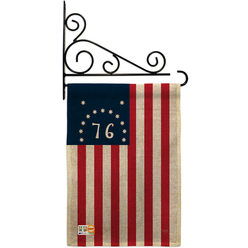 Double Sided 18.5'' H x 13'' W Polyester Flag Set