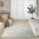 Tapis d'intérieur moderne bleu ivoire DKNY Pure Angles