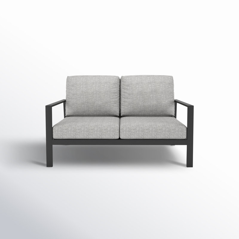 Townsend Sofa Seating Group with Sunbrella® Cushions, Canvas Granite Sunbrella® Canvas, Gray