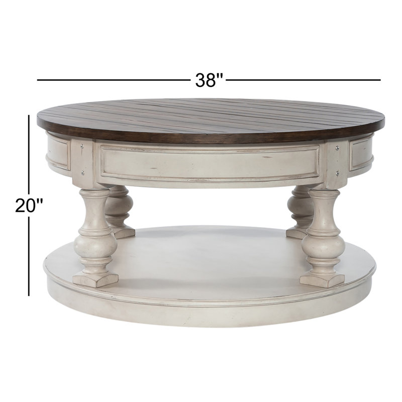 Hexham Round Cocktail Table w/ Storage