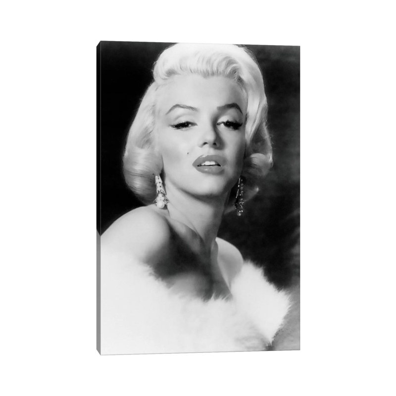 Classic Marilyn Monroe Pose I by Radio Days - Print on Canvas, 20.32 cm H x 30.48 cm W, Wrapped Canvas