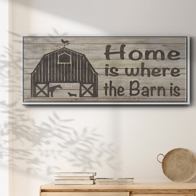 Toile encadrée Home & Farm III, H 8 po x l 20 po