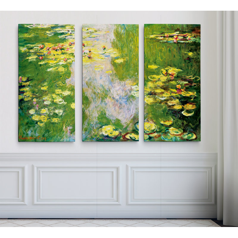 Water Lilly - Impression sur toile tendue, H 24 po x l 36 po x P 1,5 po