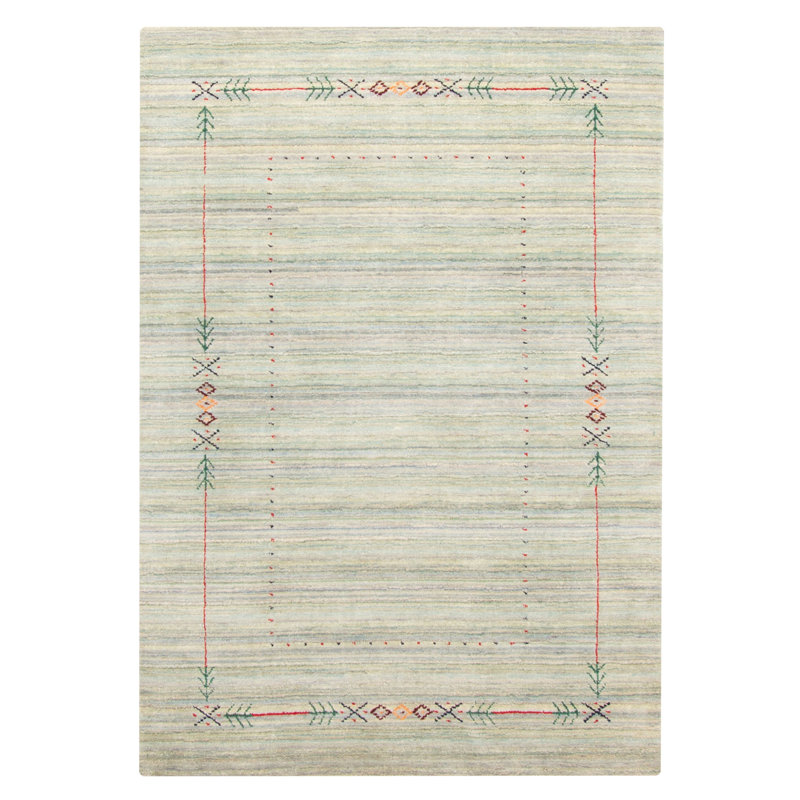Kashkuli Gabbeh Blue Rug 4'0" x 5'9"