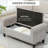 50" Storage Bench, Gray Velvet Upholstered With Rolled Arms And Wood Legs. For Bedroom, Living Room, Entryway. Hidden Storage. Comfortable Seating. 264 Lbs Static Weight Capacity. Assembly Required