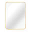 Miroir mural rectangulaire 24 po x 36 po pour attrait de salle de bain contemporain, miroir HD de 4 mm, cadre en aluminium rouillé, guide d'installation Vibe moderne, verre, aluminium, conception incassable, facile à-1831919904