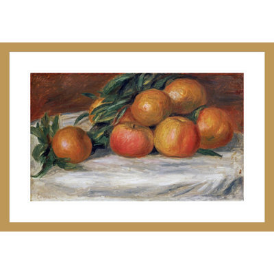 Nature morte aux pommes et aux oranges, Pierre-Auguste Renoir, impression giclée sur cadre