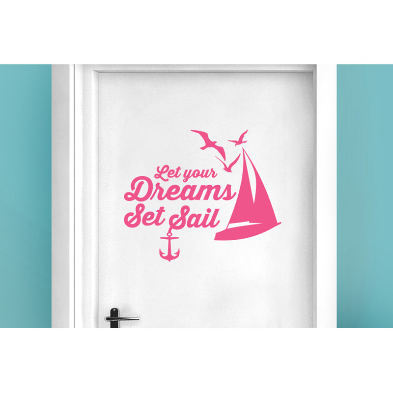 Nautical & Beach Wall Decal, Pink