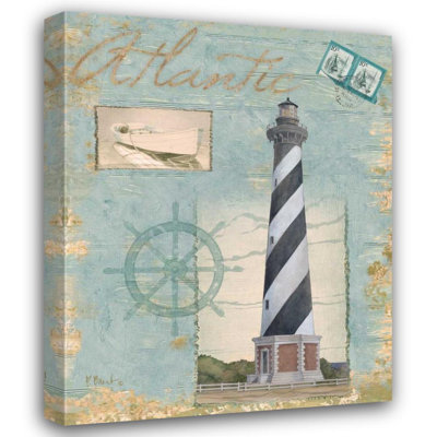 «Longshore Tides Brent», reproduction d'art sur toile tendue par Paul Gallery: Seacoast Lighthouse I
