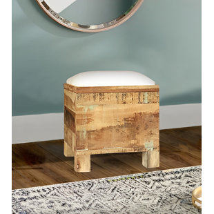 Solid Wood Accent Stool
