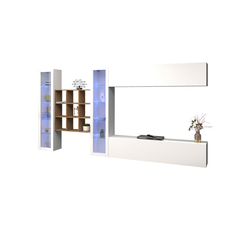 Maruska Entertainment Center for TVs up to 70", White Glossy