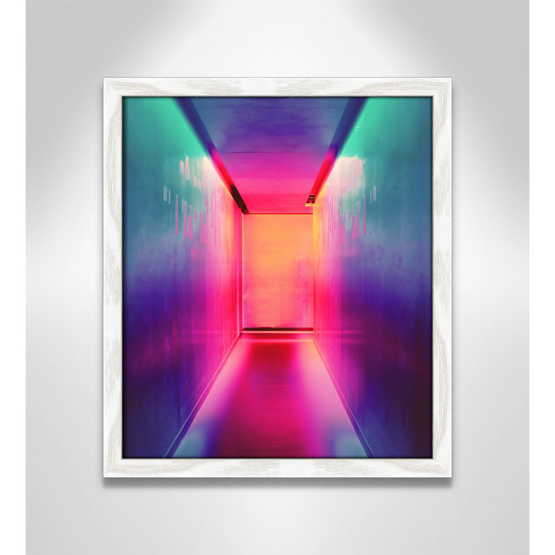 Imprimé «Neon Wonderland» par Efe Kurnaz, Cadre photo blanc sans cadre, H 15 po x l 13 po x P 1,25 po