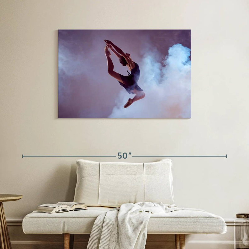 Ballerine bondissante, H 26 po x l 39 po