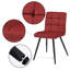 Chaise d'appoint rembourrée en velours Girton-885659787