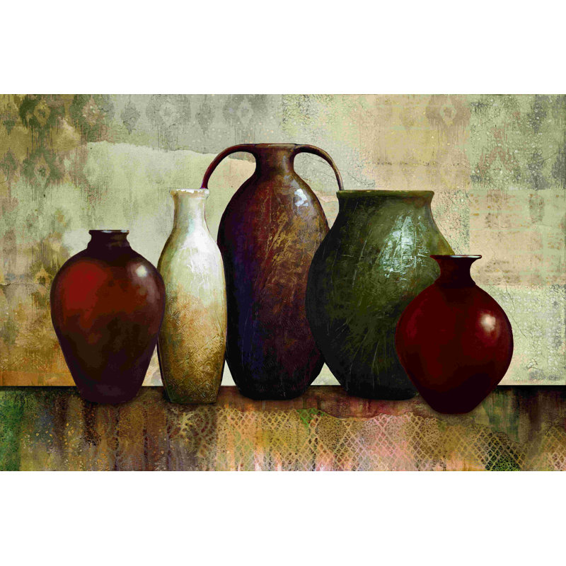 Cinq vaisseaux - impression sur toile tendue, H 8 po x l 12 po