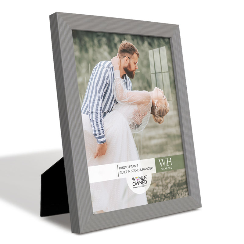 Wood Picture Frame - Set of 4, Gray, 8" x 10"