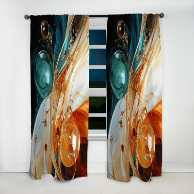 Barrientez - Peinture - Rideau occultant - 1 panneaux