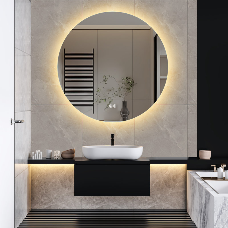Round Mirror, 80 cm H x 80 cm W
