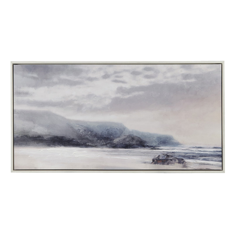 Hand Embellished Landscape Framed Canvas Wall Art