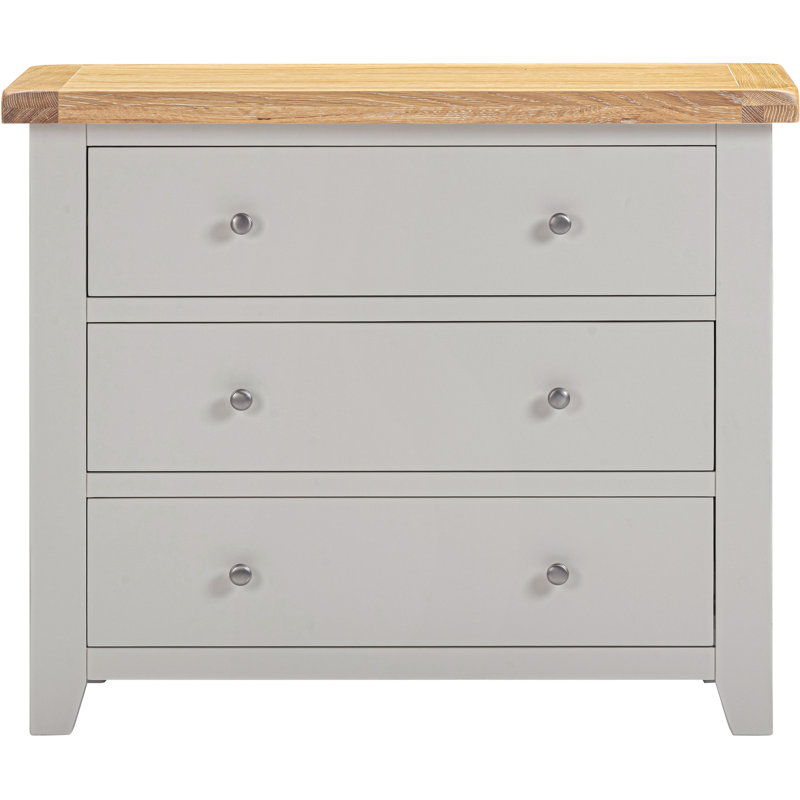 Windsor 97cm W 3 - Drawer Chest of Drawers, Grey