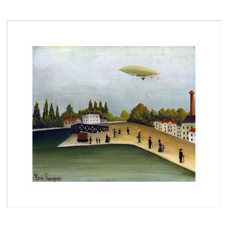 Quai d'Ivry par Henri Rousseau, impression giclée sur cadre, H 17,75 po x l 20,17 po