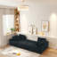 Canapé modulaire en U en velours côtelé avec méridienne, canapé-lit escamotable, 4 coussins de dossier et 2 coussins, canapé convertible moderne pour salon, appartement-801678249