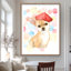 «Chihuahua Dog Artist», reproduction matte encadrée pour la décoration intérieure