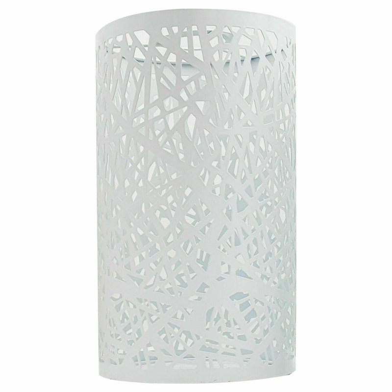 25 cm H Drum Lamp Shade ( Uno ), White