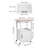 18X23in Kitchen Island Cart Rolling Storage Table With Single Door Cabinet