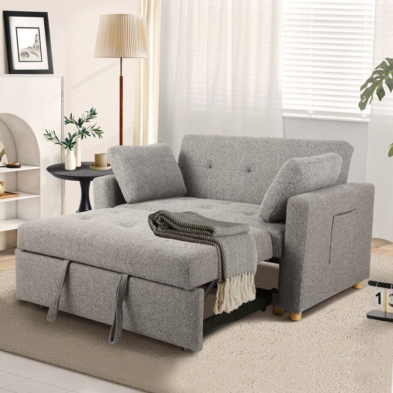 Canapé-lit l 48,5 po Shortridge, Gris