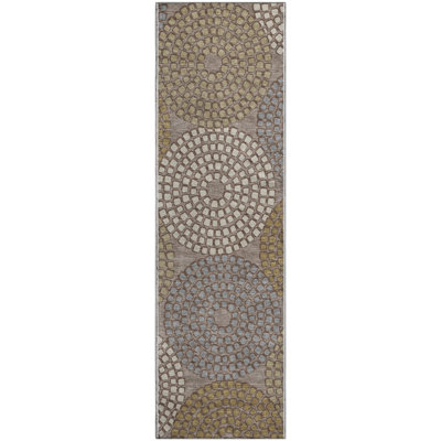 Premium Machine Washable Prisco Taupe Rug