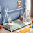 Amonette Metal House Platform Bed with Triangle Structure-380034858