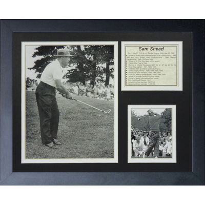 Souvenirs encadrée sam snead