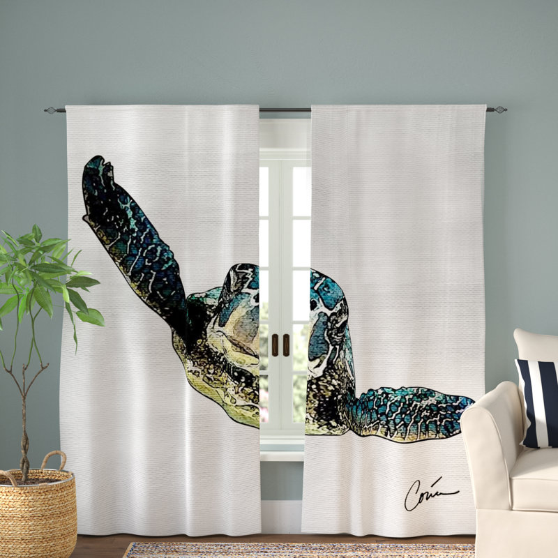 Hatteras Room Darkening Curtain Pair, 20" W x 61" L