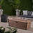 Clementine Rectangle Propane Fire Pit Table with Hidden Fuel Tank