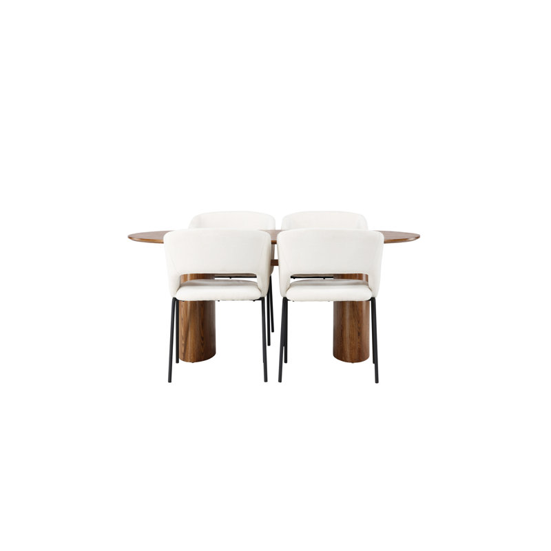 Carrasco 4 - Person Dining Set, Beige