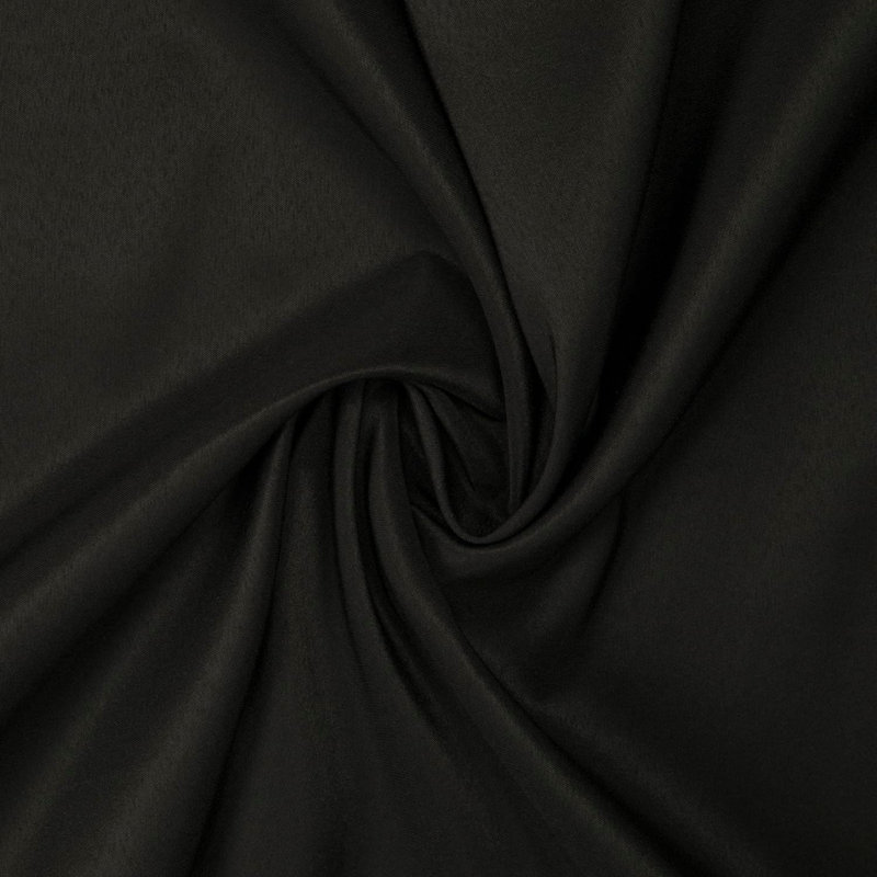 Ambee Round No Pattern Polyester Tablecloth, 132" Round, Black