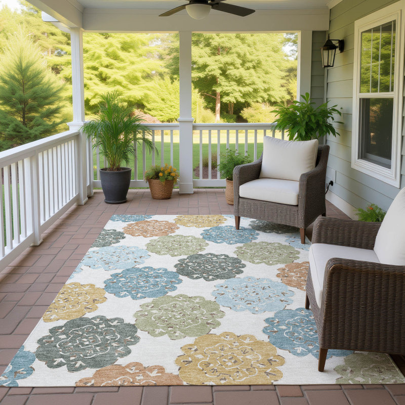 Machine Washable Indoor/Outdoor Adalaide ACN2353 Casual Rug, Rectangle 2'6" x 3'10"