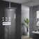 Système de douche Rain complet avec valve brute