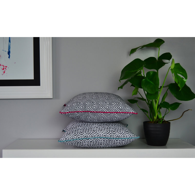 Remie Geometric Square Cushion Cover, 43 x 43cm