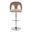 Tabourets de bar réglables Caden avec repose-pieds arrondi en T-113645512-113645514