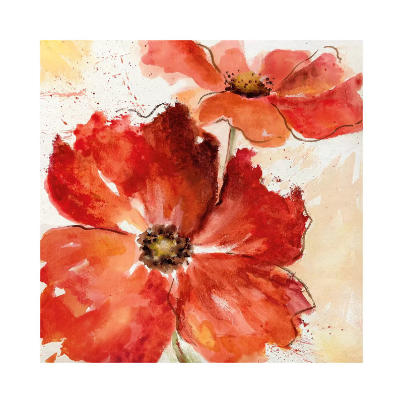 Sunshine Day II by Nan - Painting on Canvas, 30.48 cm H x 30.48 cm W, Wrapped Canvas