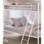 Structure de lit échelle de lit simple superposé au dessus d'un lit simple de style contemporain, blanc-1688375282
