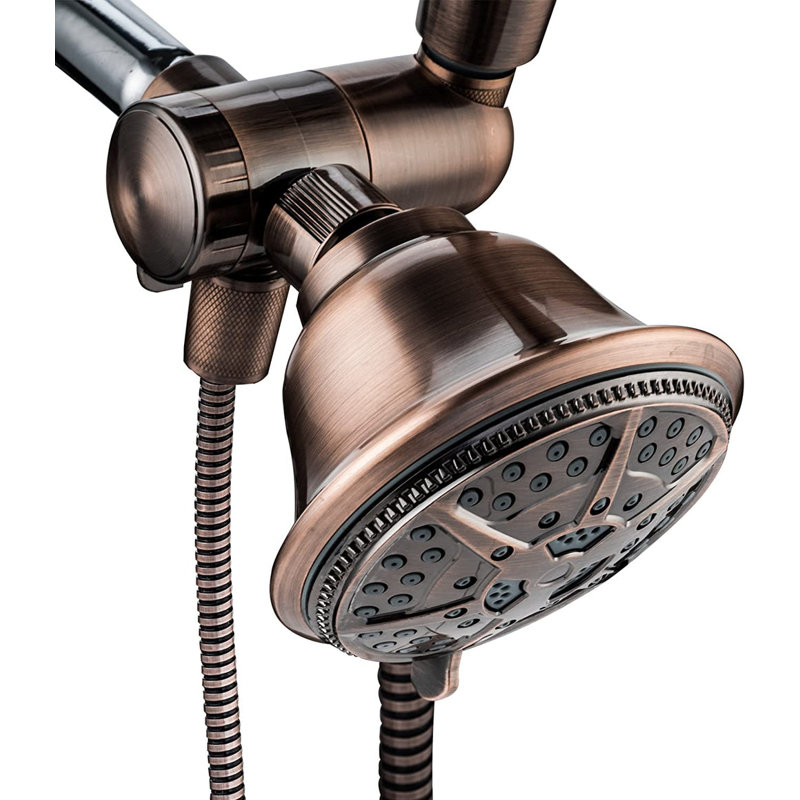 Pomme de douche 2 en 1 multifonction, Brun