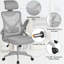 Fauteuil de travail ergonomique avec appui-tête et accoudoir rabattable Joyti-285183484-273634318