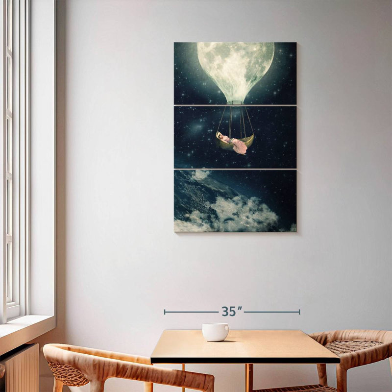 Kelan The Moon Carries Me Away, 57" H x 36" W